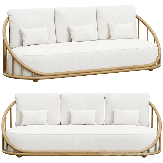 Cask Sofa 3D Model Cask Sofa 3D Model