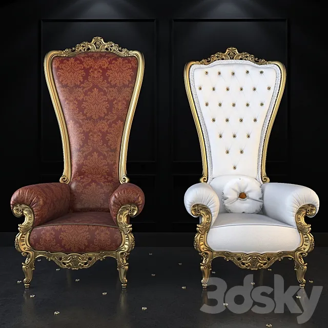 Caspani Tino “The Throne” armchare 3D Model Caspani Tino “The Throne” armchare 3D Model