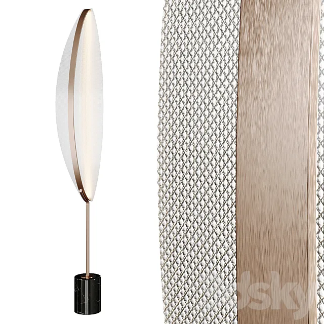 Caspian floor lamp by Lampatron 3D Model Caspian floor lamp by Lampatron 3D Model