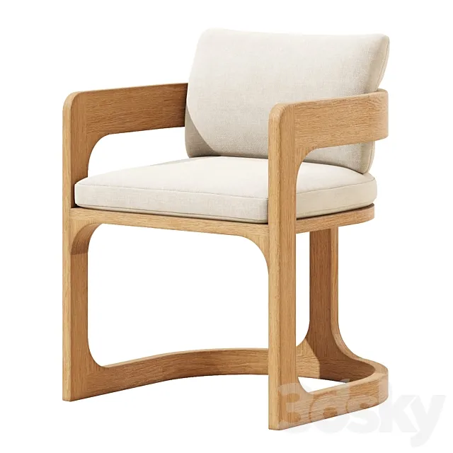 CASSALE ARMCHAIR WITH CUSHION INSERTS 3D Model CASSALE ARMCHAIR WITH CUSHION INSERTS 3D Model