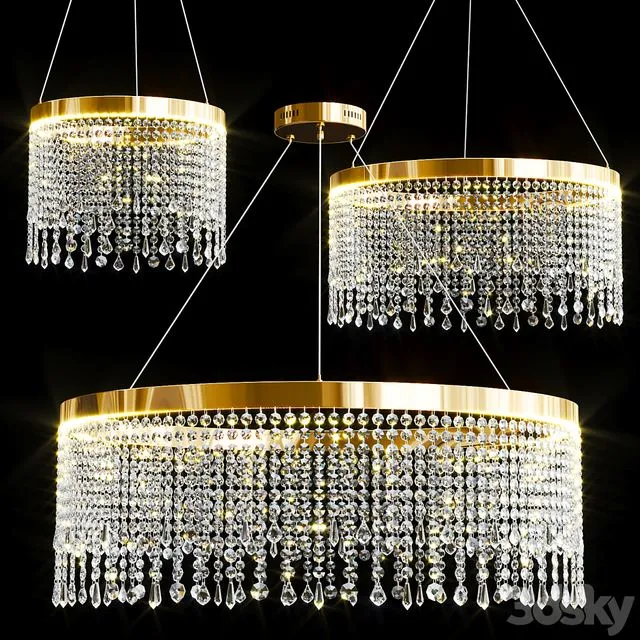 CASSANDRA CHANDELIER COLLECTION 3D Model CASSANDRA CHANDELIER COLLECTION 3D Model