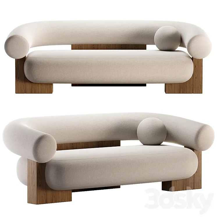 Casset sofa 3D Model Free Download