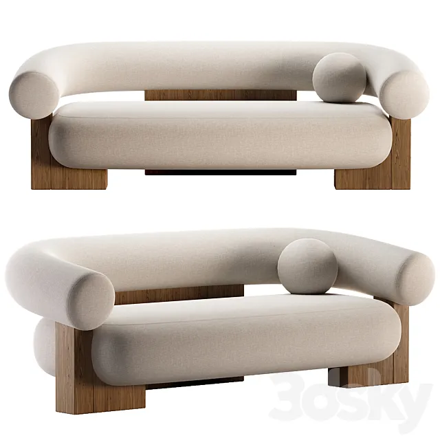 Casset sofa 3DModel Casset sofa 3DModel
