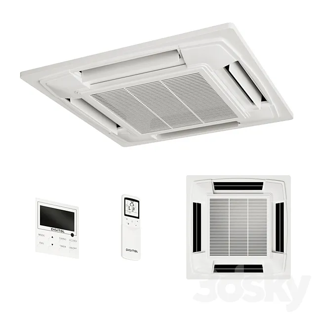 Cassette air conditioner 3DModel