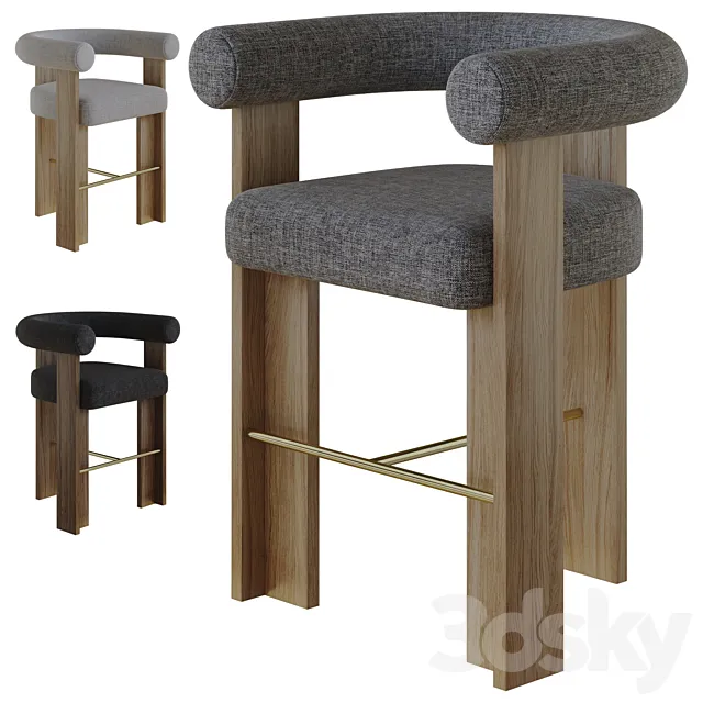 cassette bar chair by collector 3D Model cassette bar chair by collector 3D Model