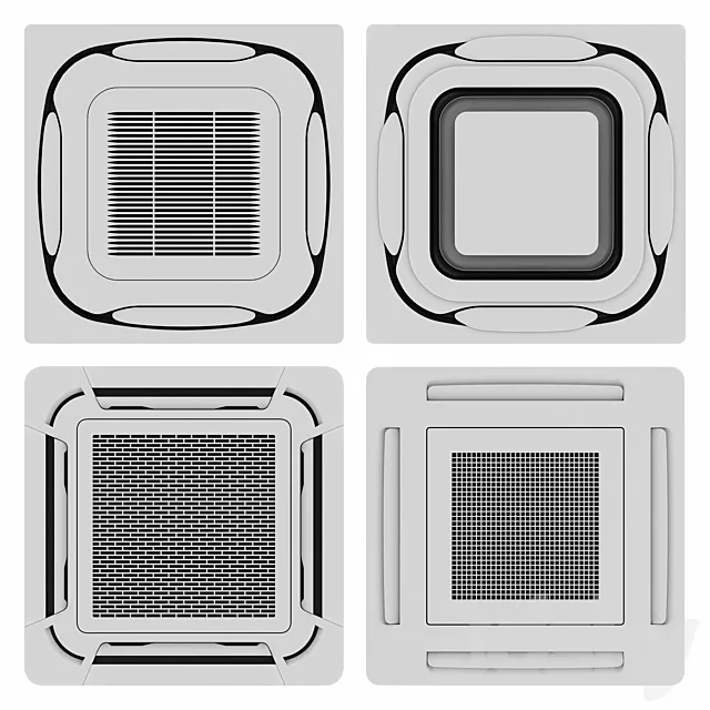 Cassette conditioners 3D Model
