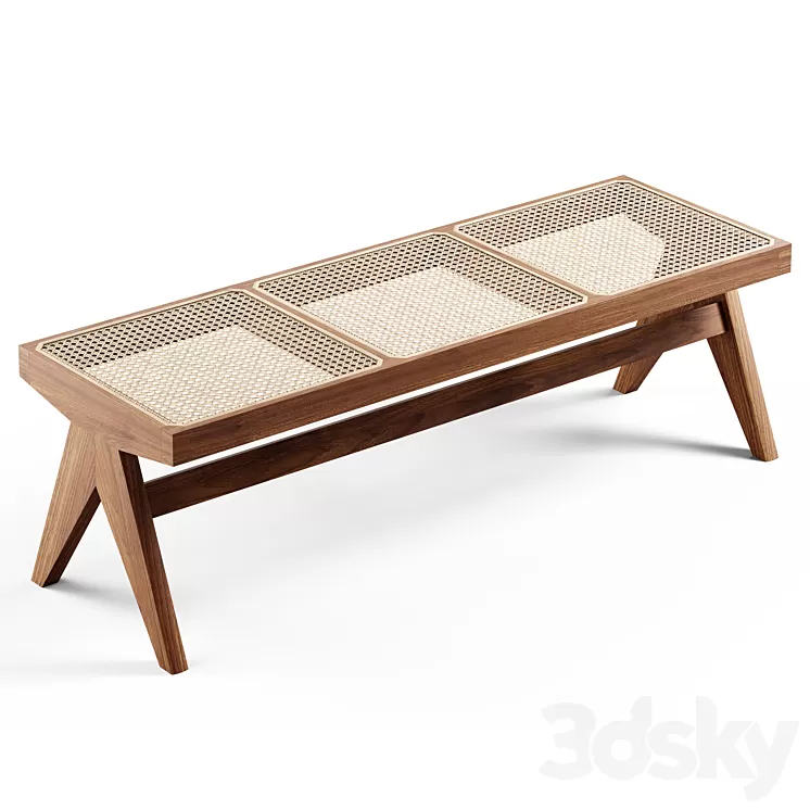 Cassina – 057 Civil Bench 3D Model
