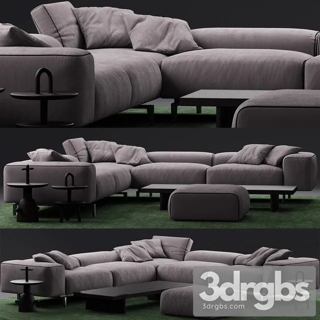 Cassina 204 Scighera Sofa 3D Model Download Cassina 204 Scighera Sofa 3D Model Download