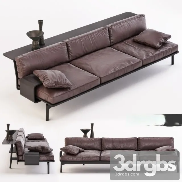 Cassina 288 Sled Three Seater Sofa 3D Model Download Cassina 288 Sled Three Seater Sofa 3D Model Download