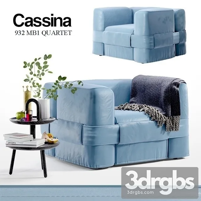 Cassina 932 MB1 Quartet 3D Model Download Cassina 932 MB1 Quartet 3D Model Download