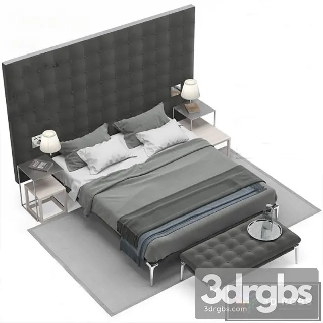 Cassina L26 Volage Bed 3D Model Download