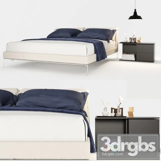 Cassina L32 Moov Bed 3D Model Download