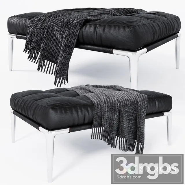 Cassina Prive Stool 3D Model Download