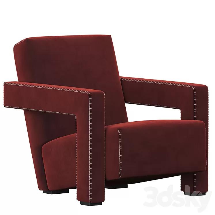 Cassina UTRECHT ARMCHAIR 3D Model Cassina UTRECHT ARMCHAIR 3D Model