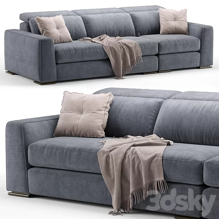Cast contemporary modular sofa – Calligaris 3D Model