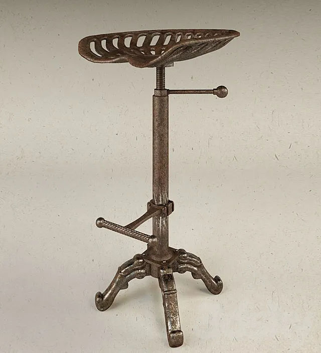 Cast iron bar stool 3DModel Cast iron bar stool 3DModel