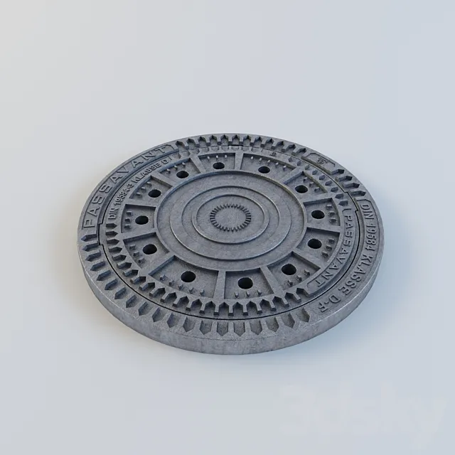 Cast iron manhole 3DModel Cast iron manhole 3DModel