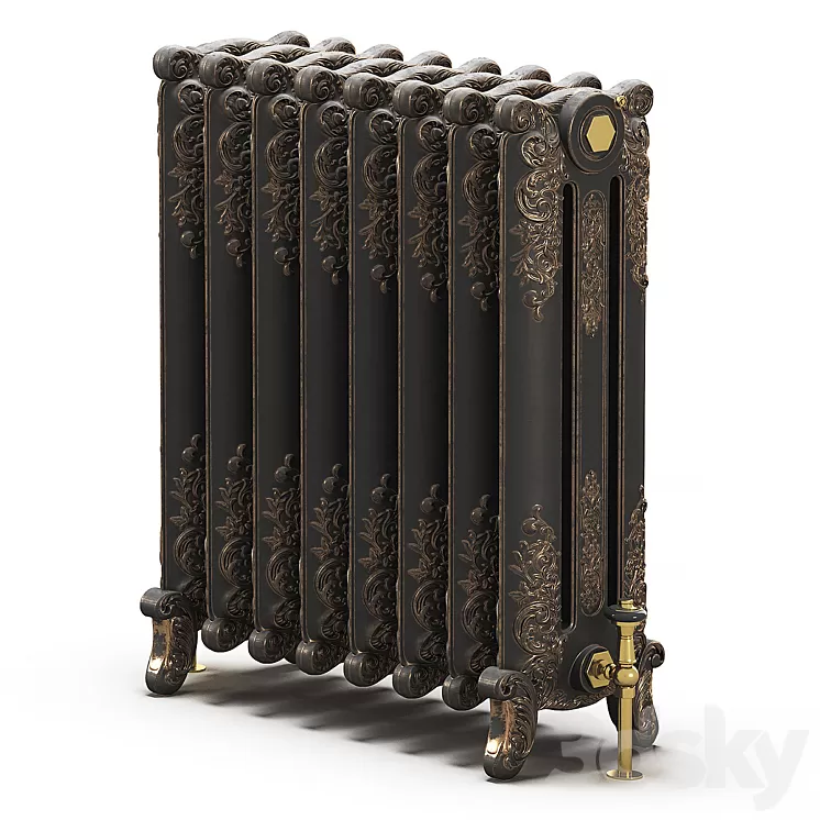 Cast iron radiator 3D Model