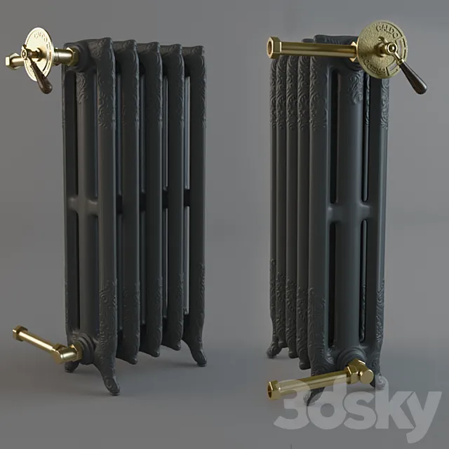 Cast iron radiator 3DModel