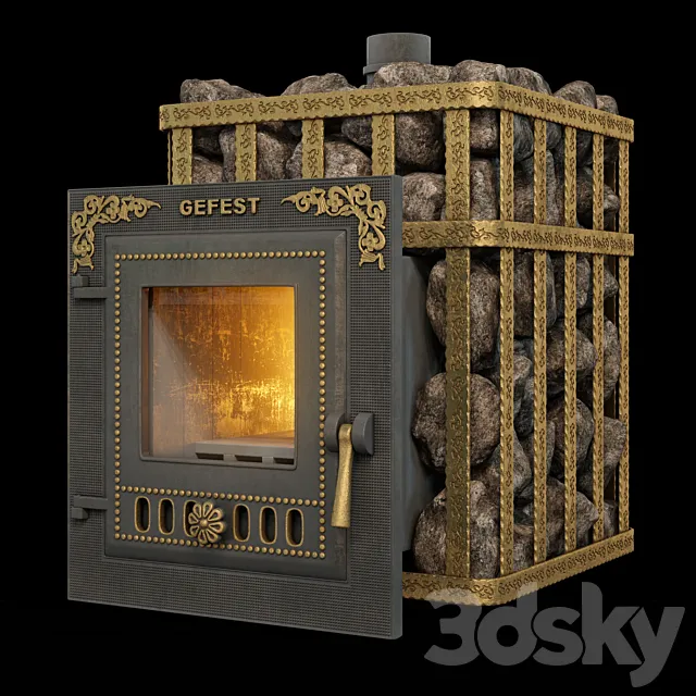 Cast Iron Stove Hephaestus 3DModel