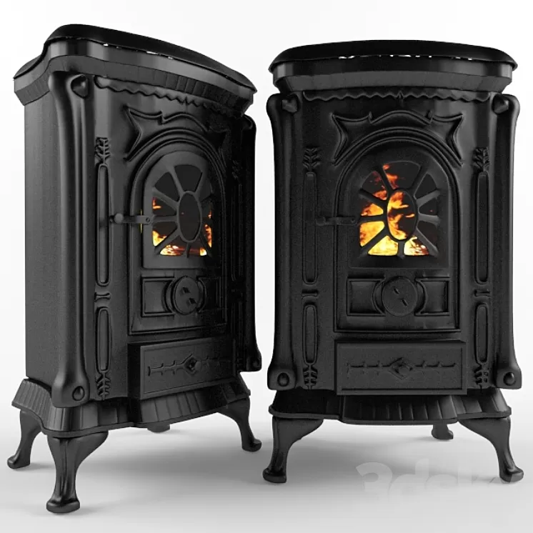 Cast-iron stove of ingrid 3D Model