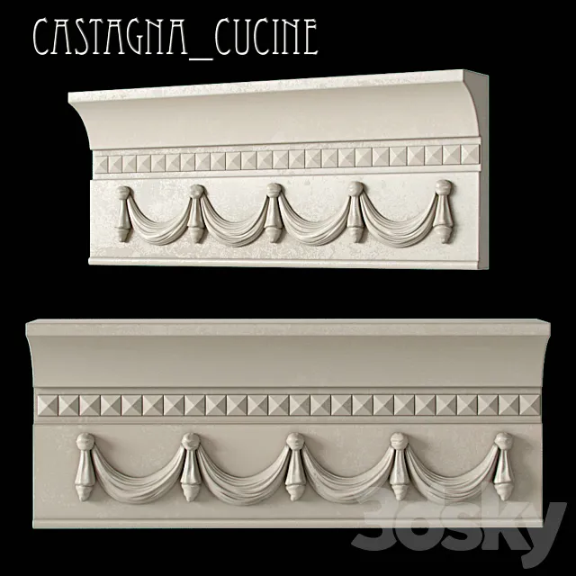 Castagna Cucine Maryrose decor element 3D Model Castagna Cucine Maryrose decor element 3D Model