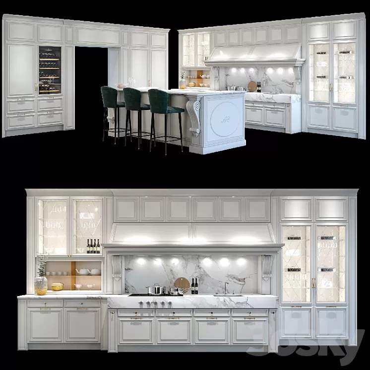 Castagna Cucine Roma 3D Model Castagna Cucine Roma 3D Model