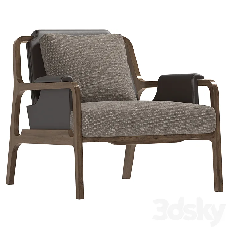 CASTE Fergus Armchair 3D Model Free Download