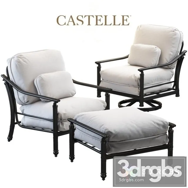 Castelle Coco Isle Armchairs 3D Model Download Castelle Coco Isle Armchairs 3D Model Download