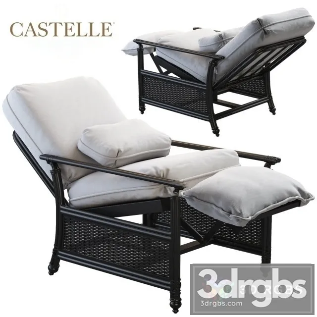 Castelle Collection Coco Isle Armchair 3D Model Download Castelle Collection Coco Isle Armchair 3D Model Download