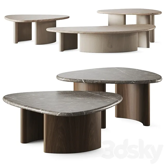 Castilleja Archipelagos Coffee Tables 3D Model Castilleja Archipelagos Coffee Tables 3D Model