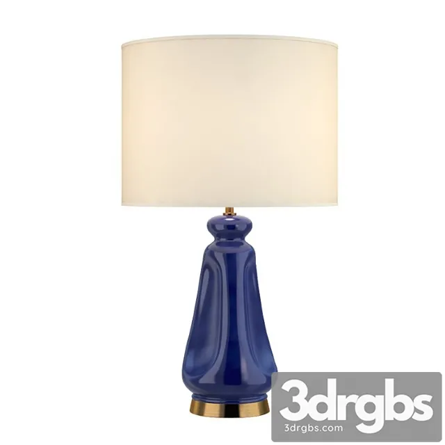 Casual Kapila Table Lamp In Blue Celadon 3D Model Download