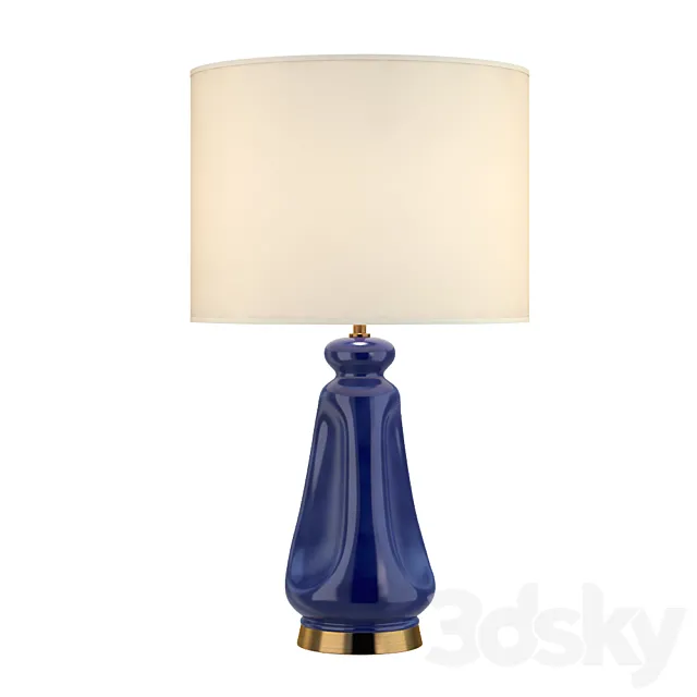 Casual Kapila Table Lamp In Blue Celadon 3D Model Casual Kapila Table Lamp In Blue Celadon 3D Model