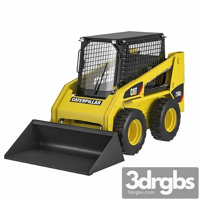 Cat 216b counterbalance forklift truck 3D Model Download