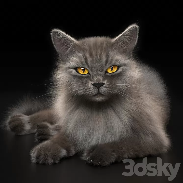 CAT 4 VRay 3D Model