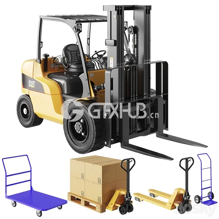 CAT Forklift Manual Loader and Warehouse Carts Kit – 3384 CAT Forklift Manual Loader and Warehouse Carts Kit – 3384