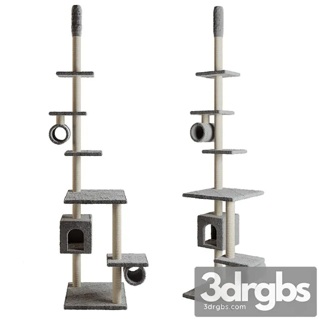 Cat house vidaxl cat tree 3D Model Download