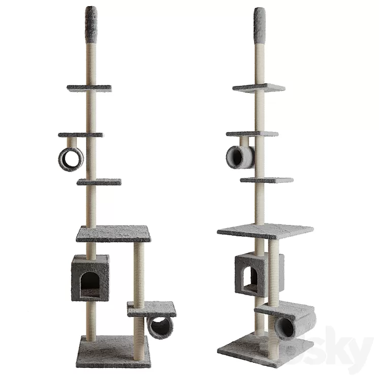 Cat house vidaXL cat tree 3D Model