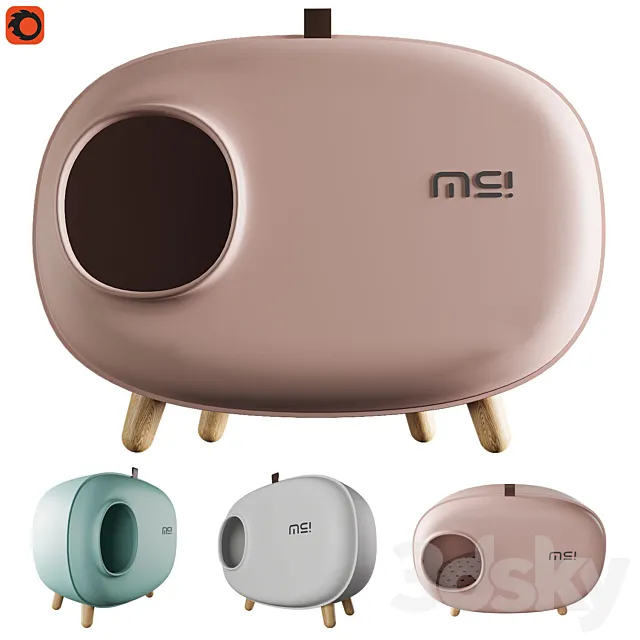 Cat toilet 3D Model Cat toilet 3D Model