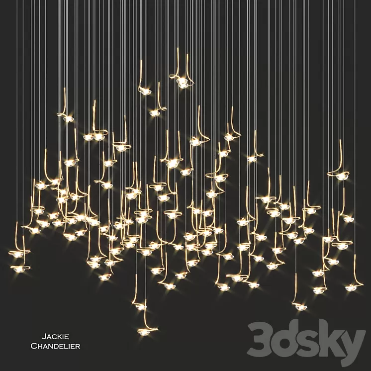 Catellani & Smith Jackie Chandelier 3D Model Catellani & Smith Jackie Chandelier 3D Model