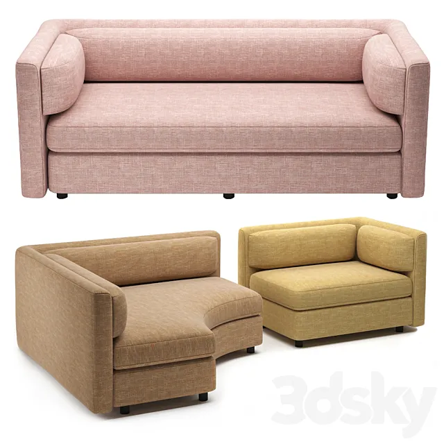 Catering sofas 3D Model Catering sofas 3D Model