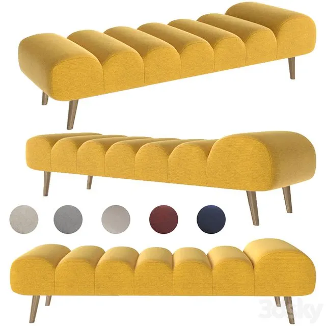 Caterpillar day bed 3D Model