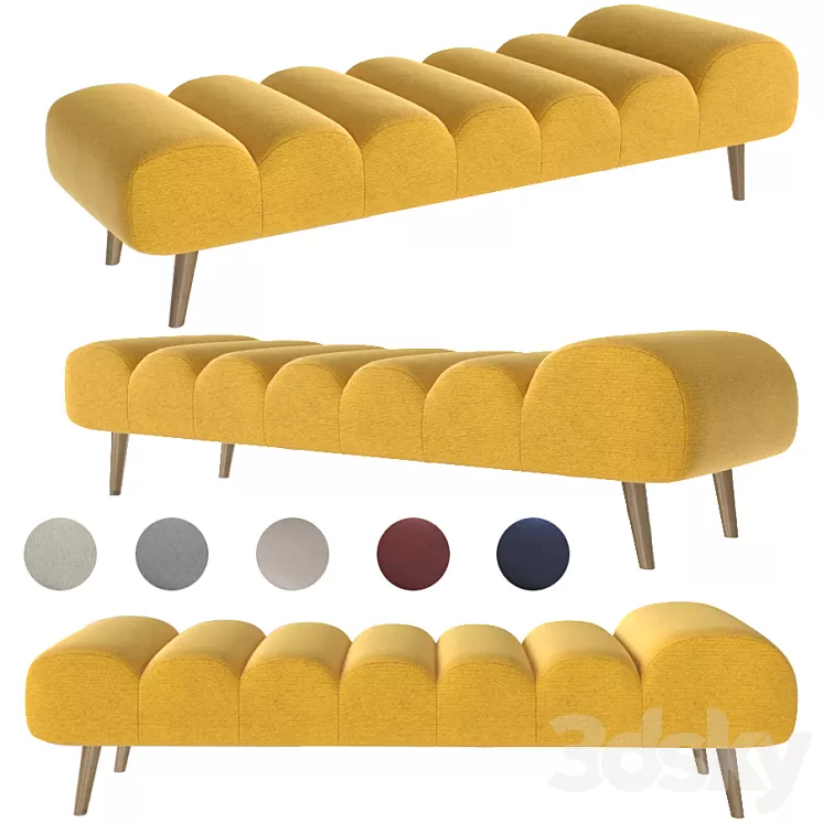 Caterpillar day bed 3D Model Caterpillar day bed 3D Model