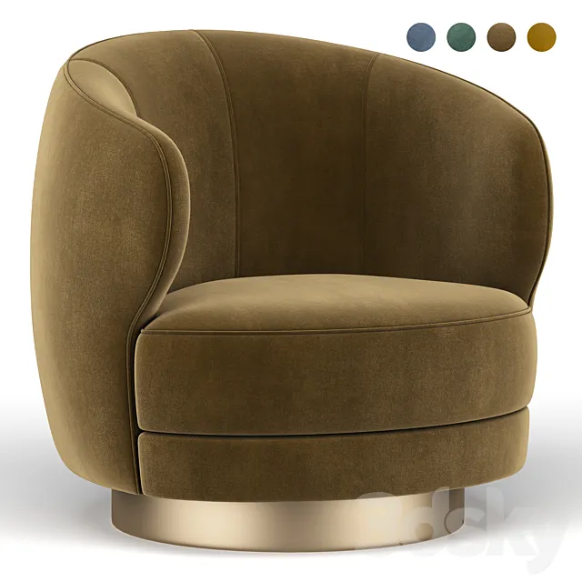 Cathrine armchair 3DModel Cathrine armchair 3DModel