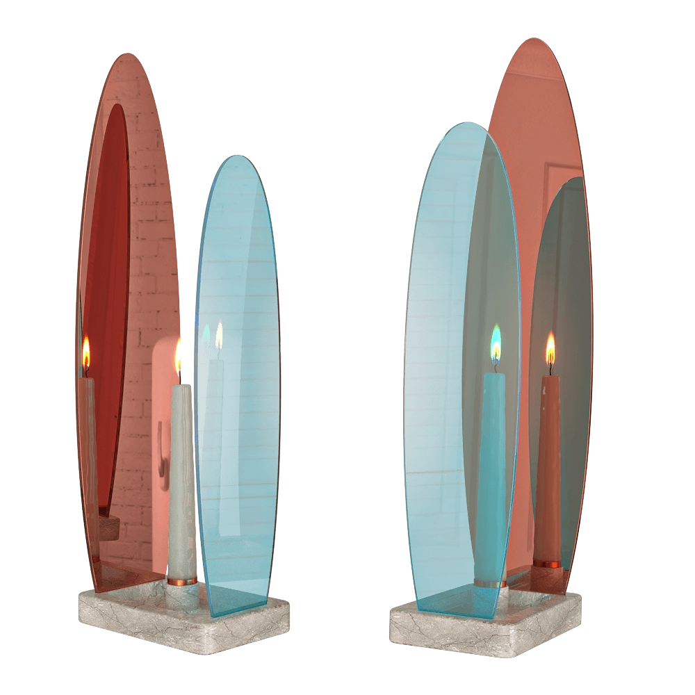 Catrinel Sabaciag – Candle holder Onnda Flame F-F 3D Model