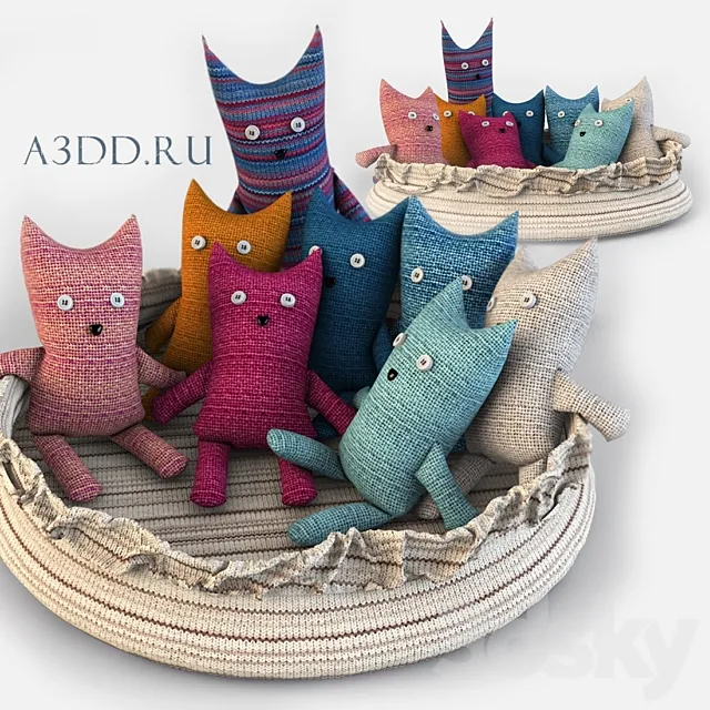 Cats knit 2 3DModel Cats knit 2 3DModel