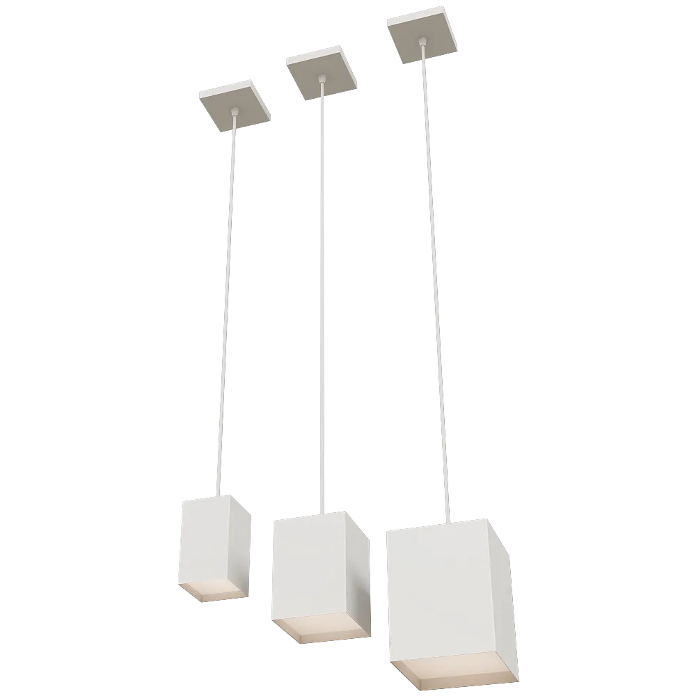 Cattaneo Illuminazione – Pendant lamp Cubick suspended 3D Model