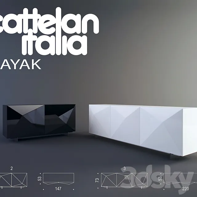 Cattelan Italia _ Kayak 3D Model