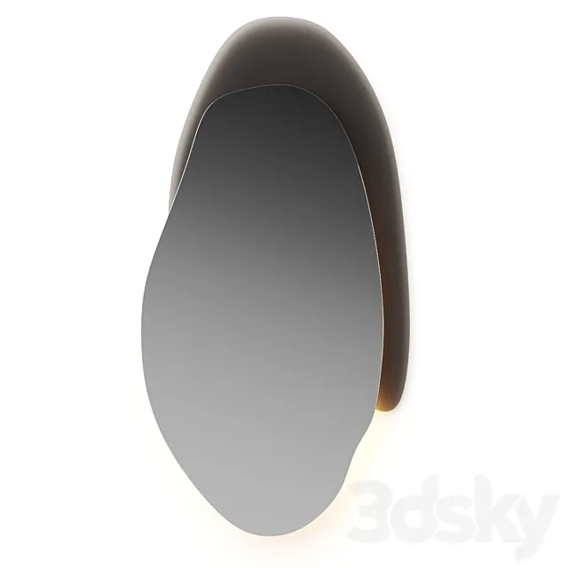 Cattelan Italia Akumal Wall Mirror 3D Model