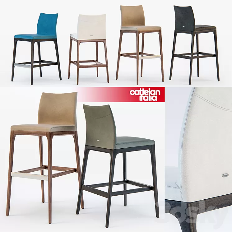 Cattelan Italia Arcadia stool 3D Model
